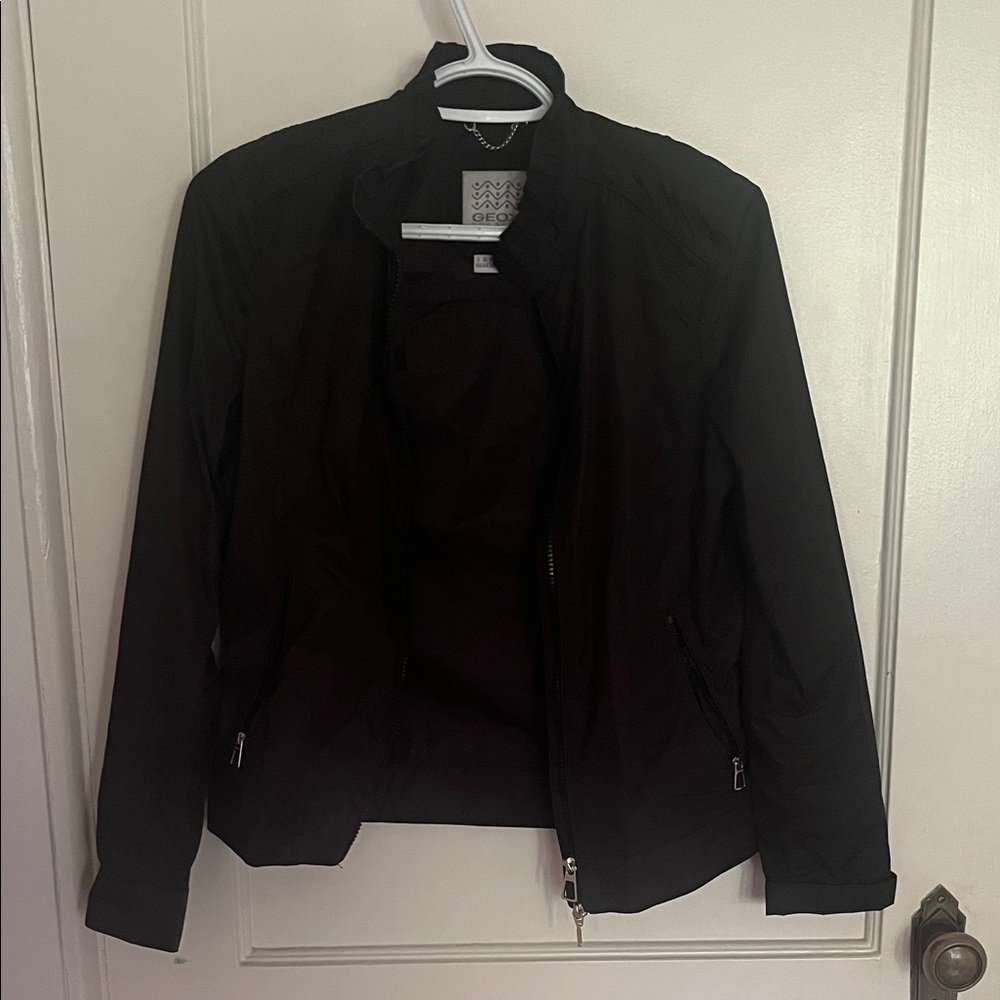 Geox Dark Jacket with Zip Closure